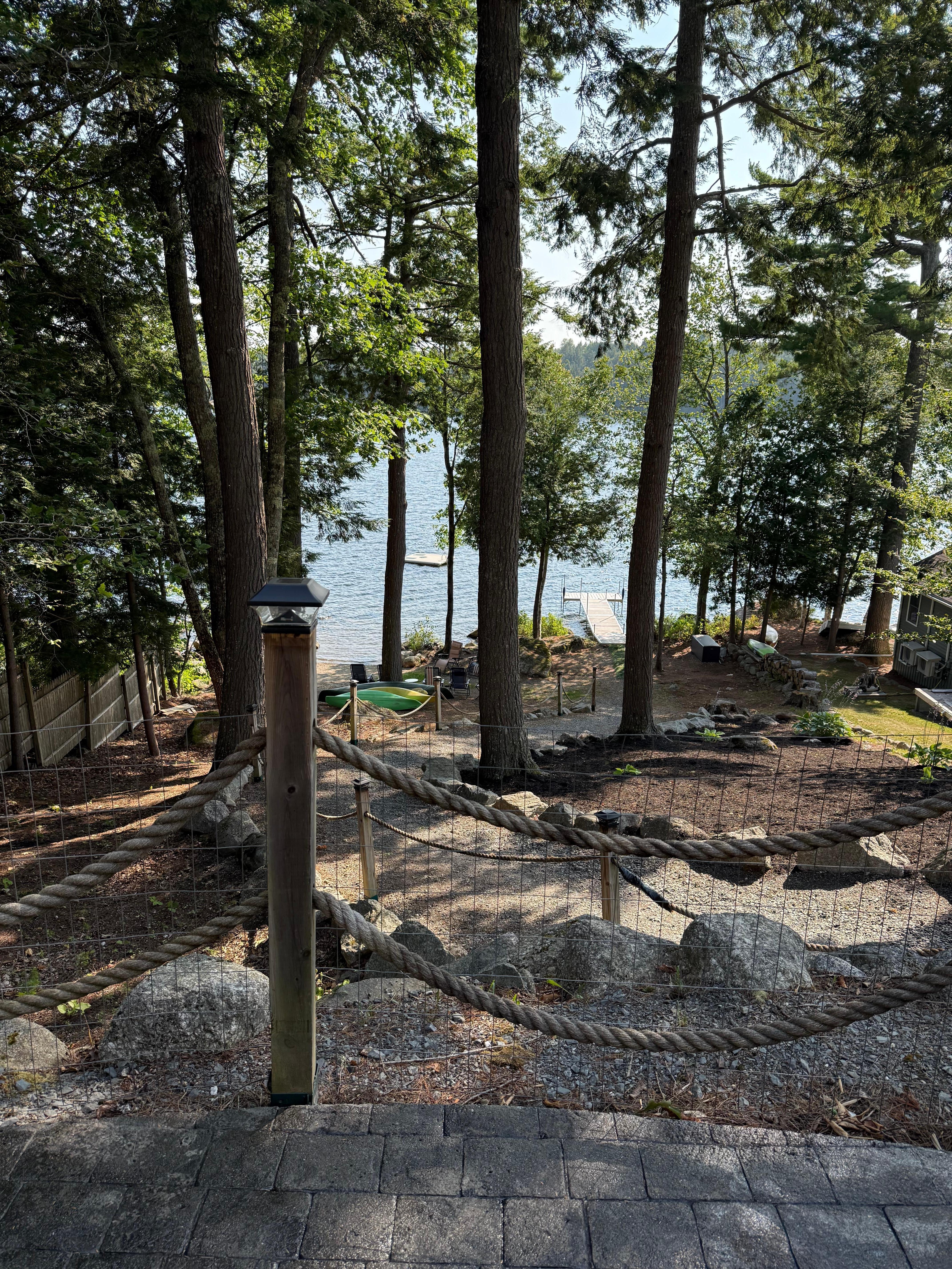 Gorgeous lawn with rock gardens