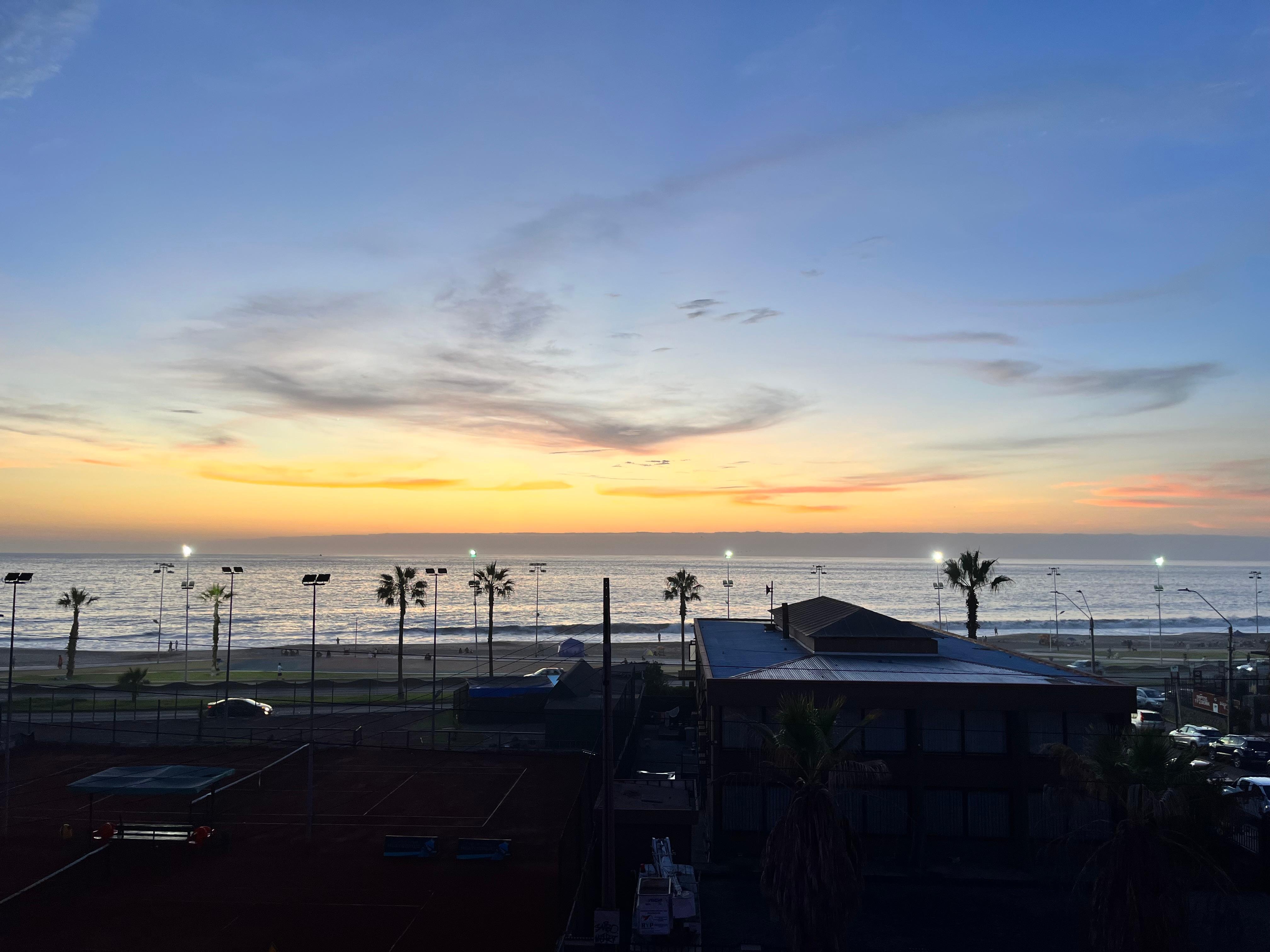 View from hotel balcony.