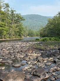 Schroon River view from property