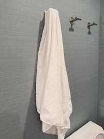 Dirty towel in my bathroom when I arrived