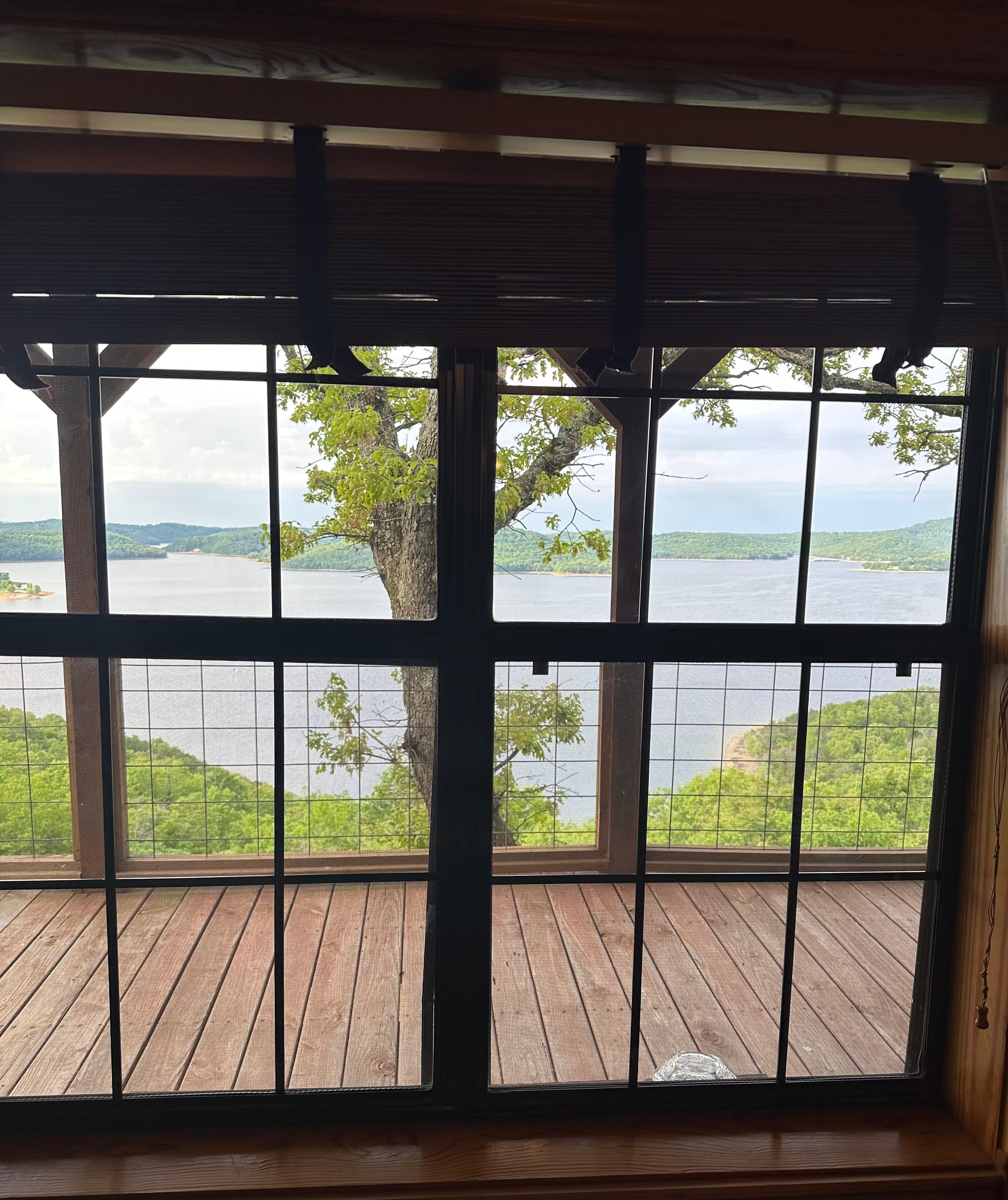 Inside view to lake