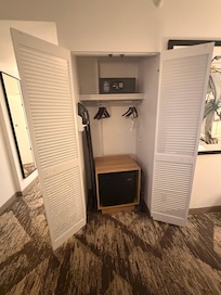 Small fridge and safe