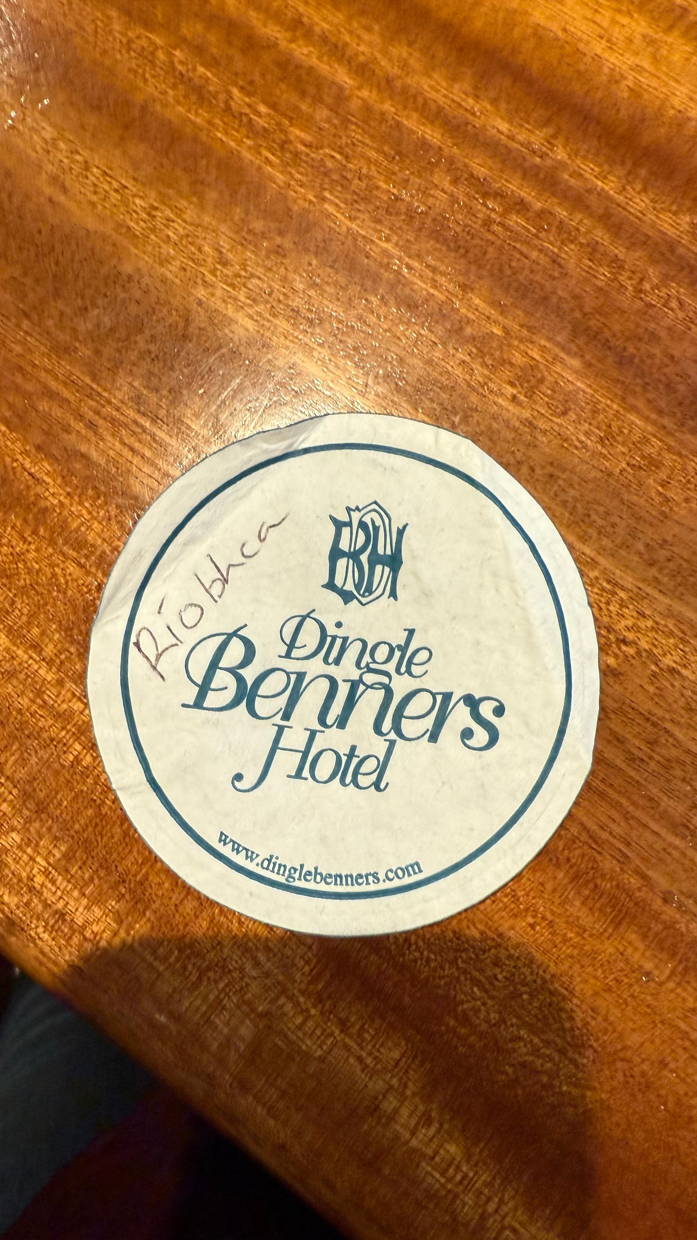 Mike wrote the spelling of my name in Irish