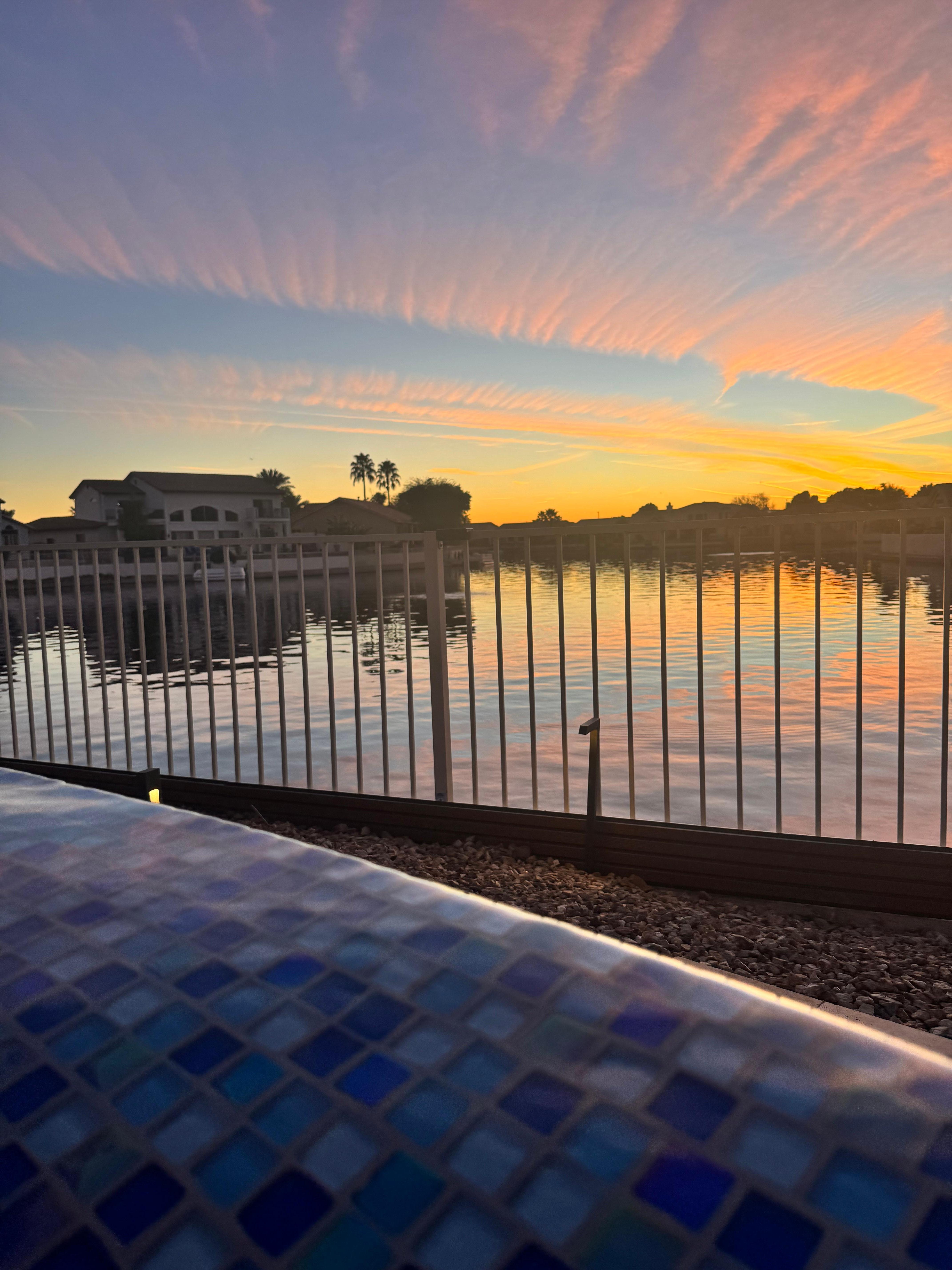 View from infinity pool. 