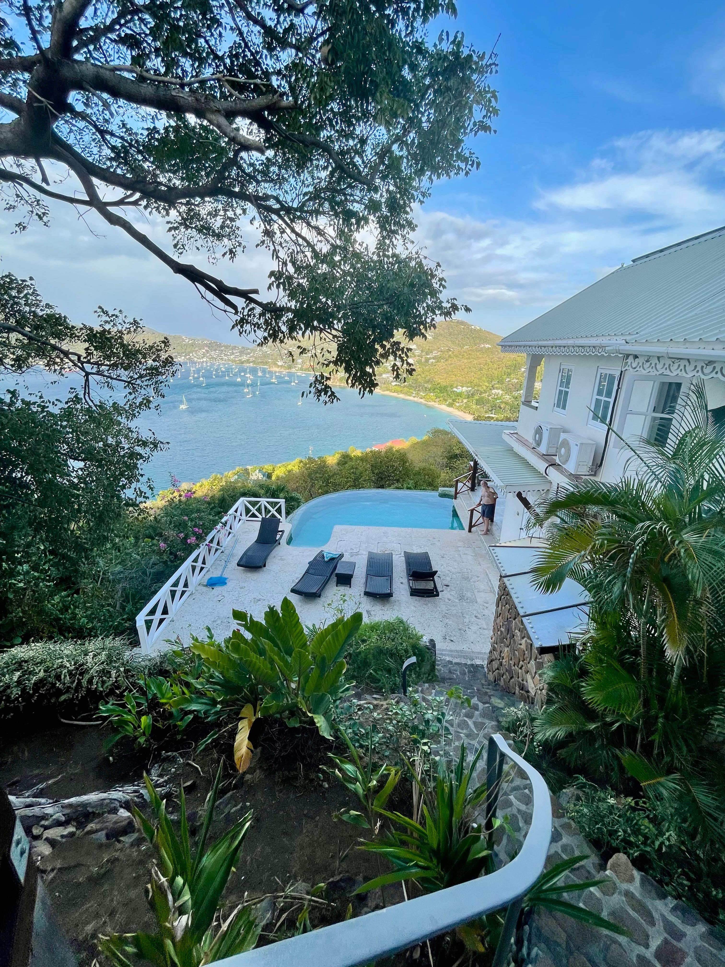 View from the cottage bedroom porch