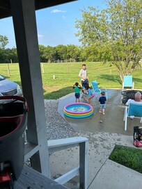 Back yard fun.