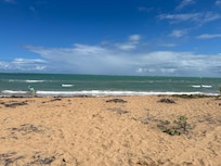 The beach at the condo.