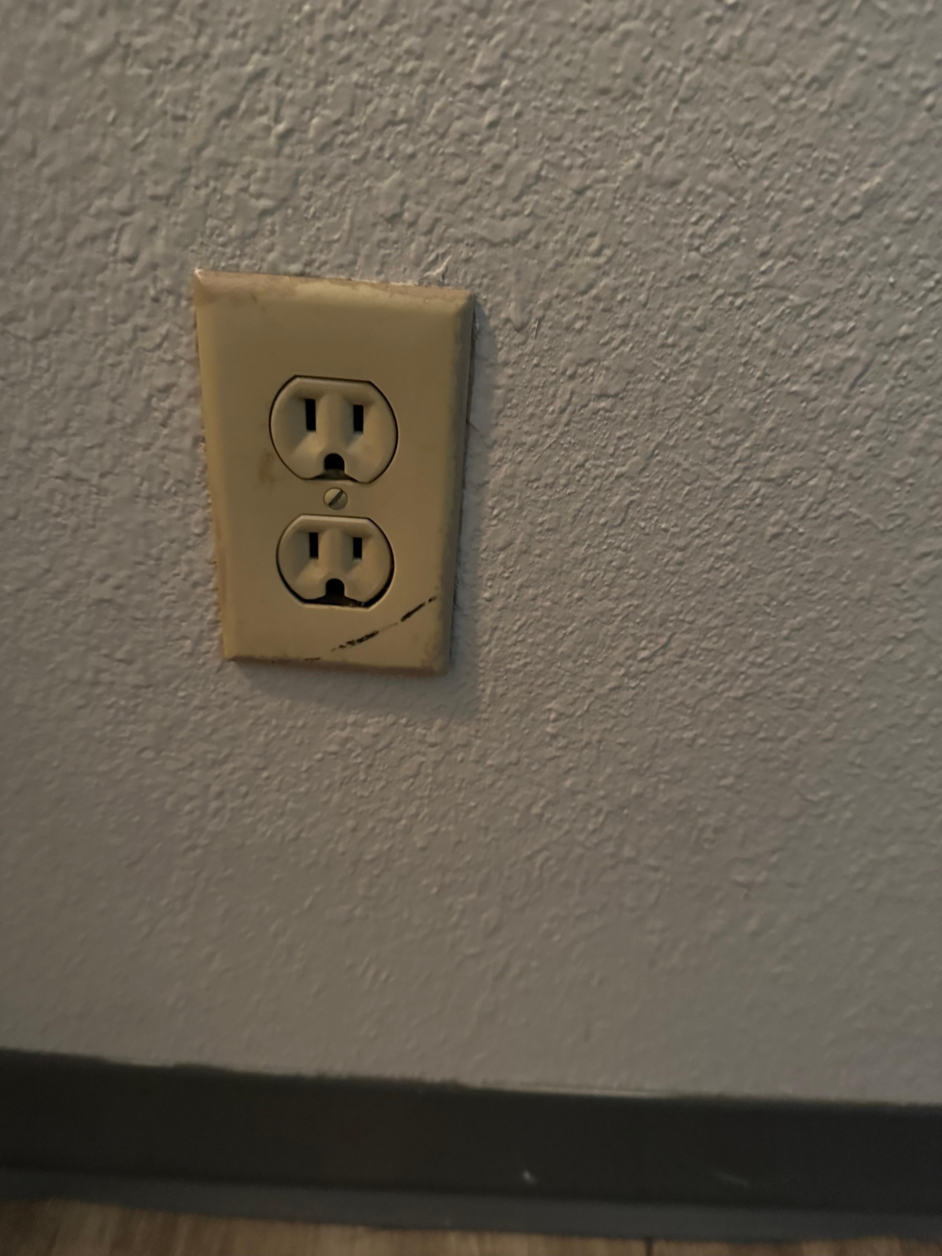 Broken electrical cover
