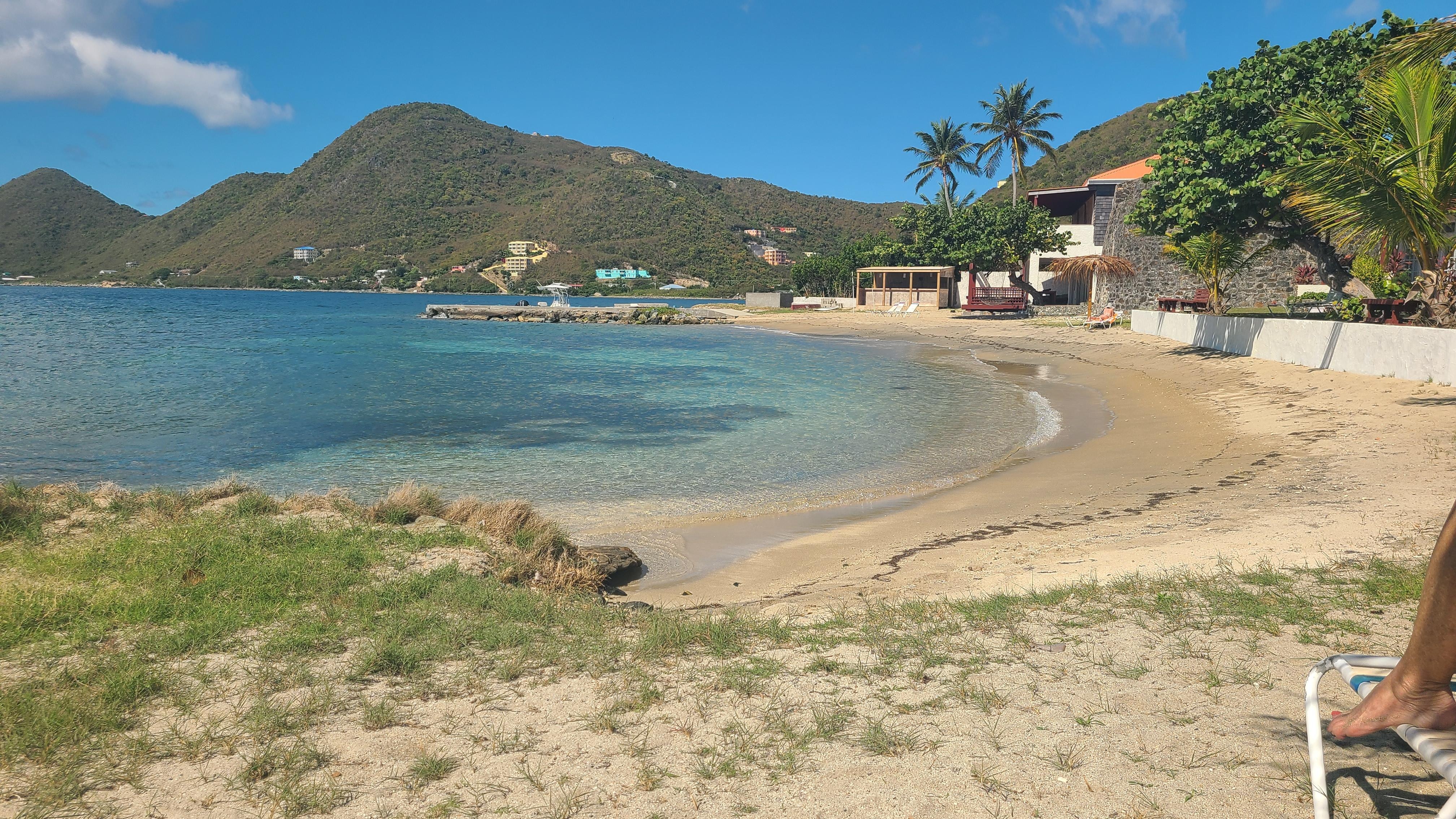 Looking at the beach from the front deck.