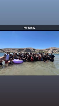 Hanging out with family at the River