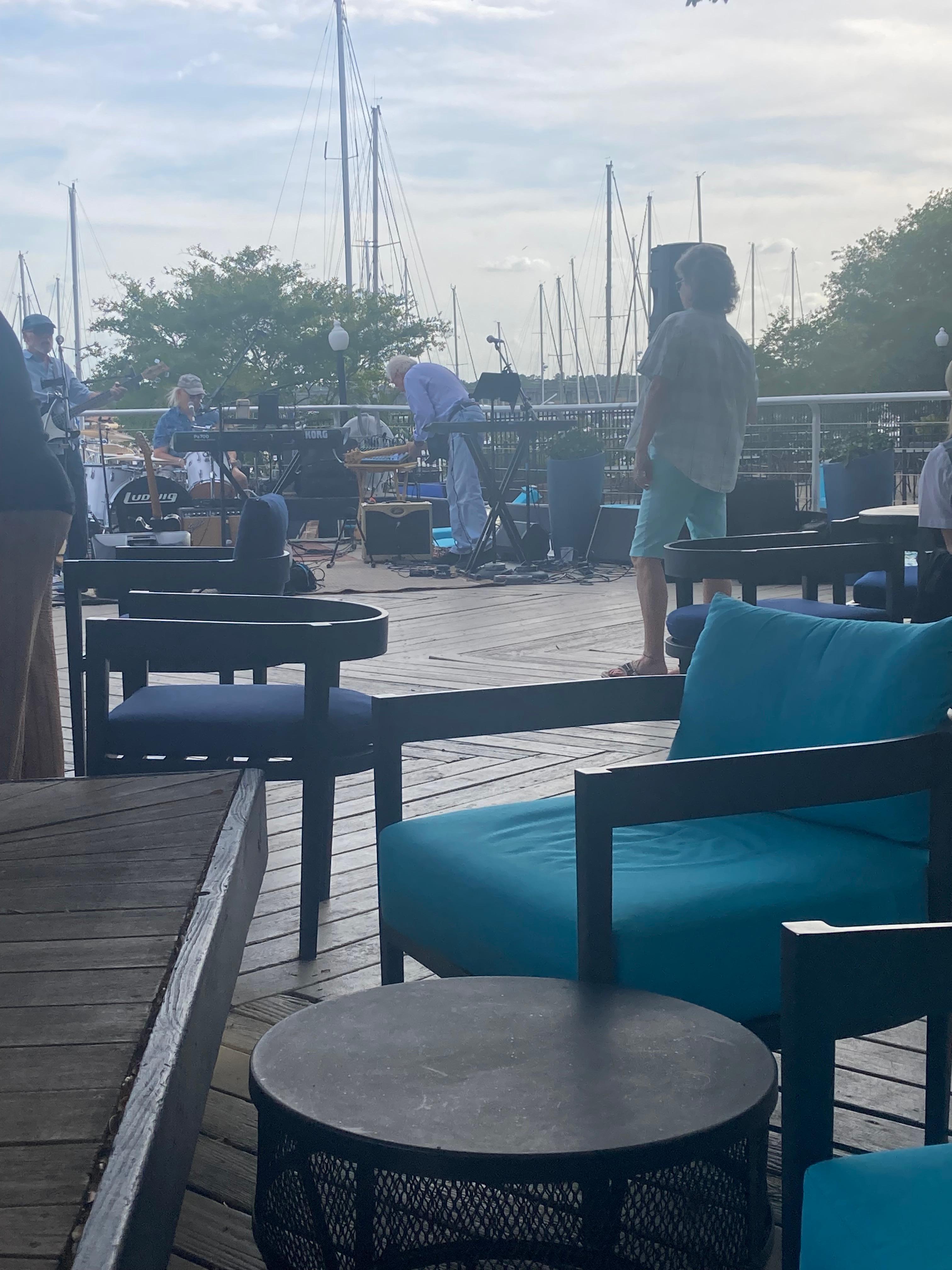 Outside deck