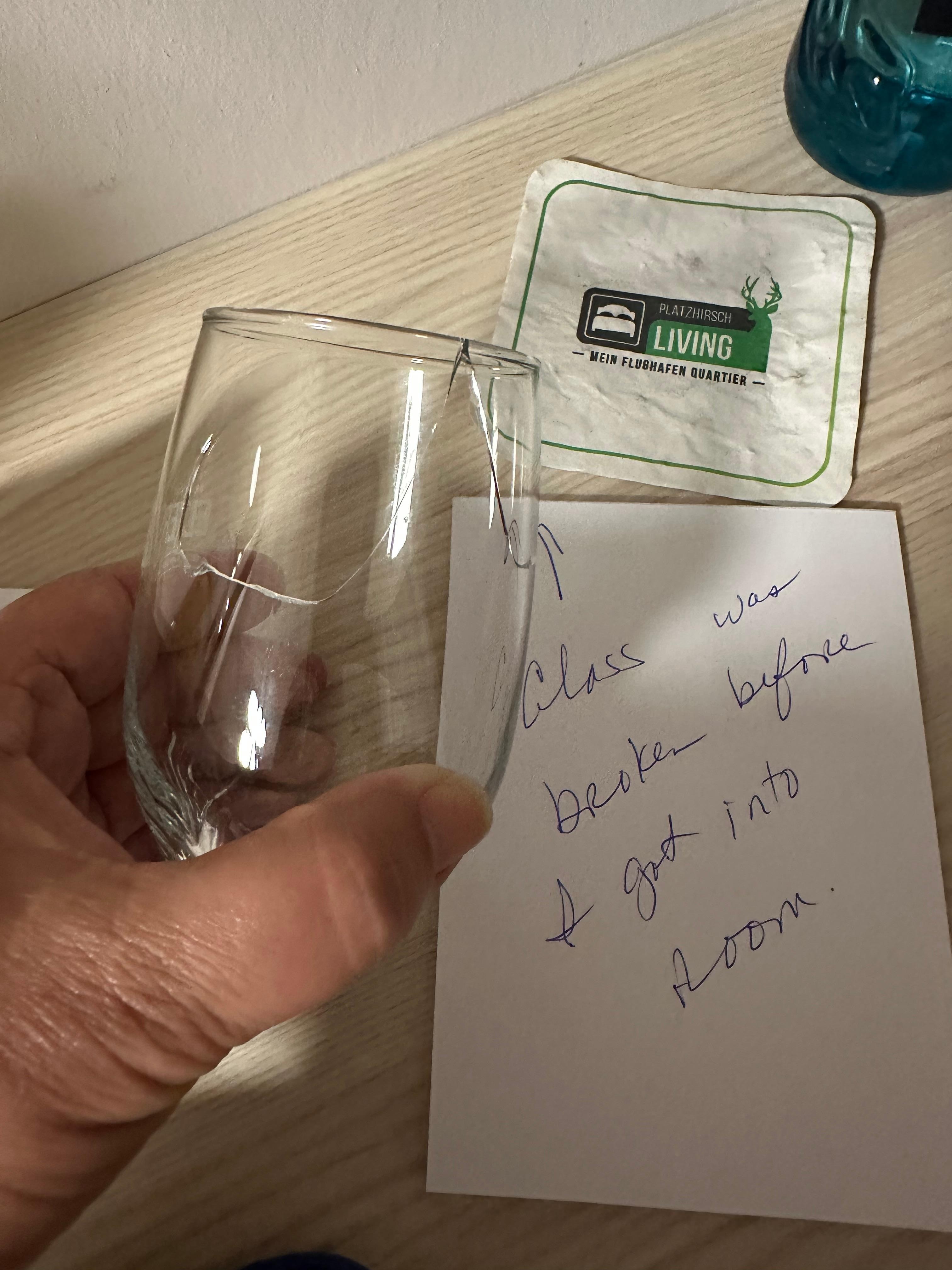 Broken glass and old coaster