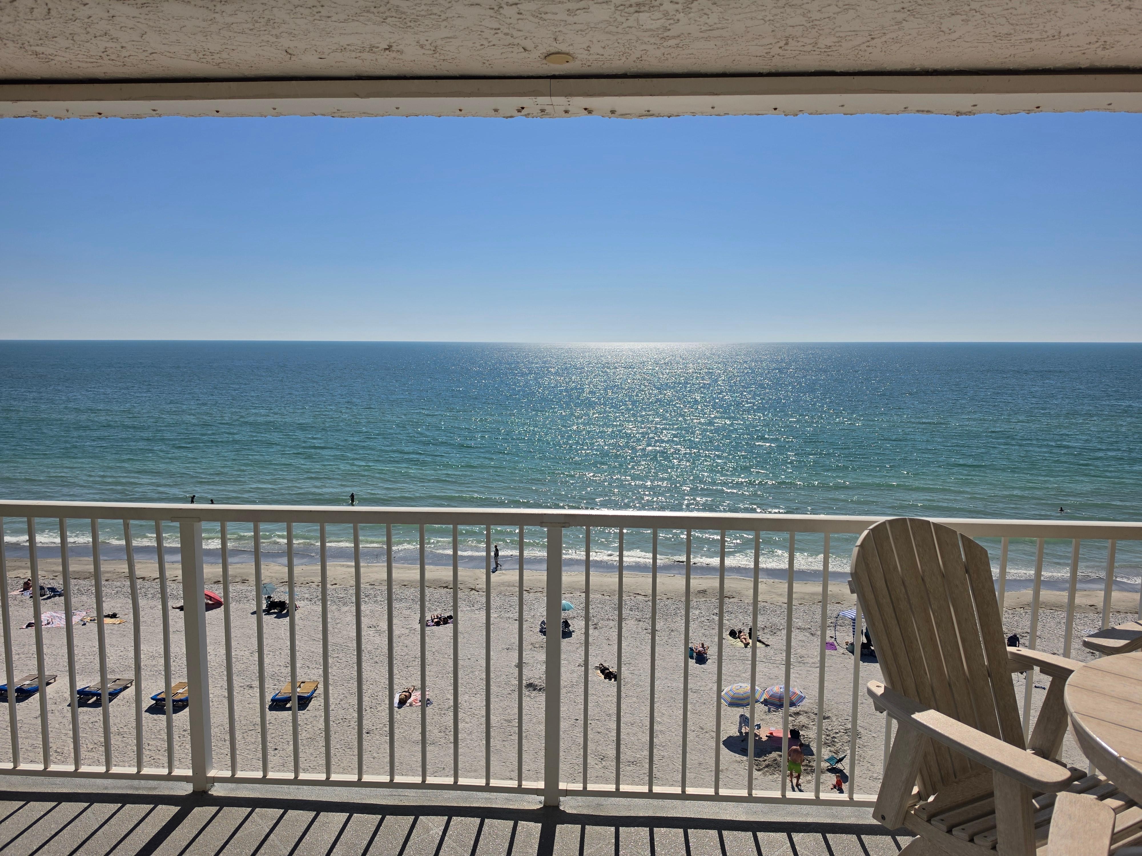 Beautiful views from balcony. 