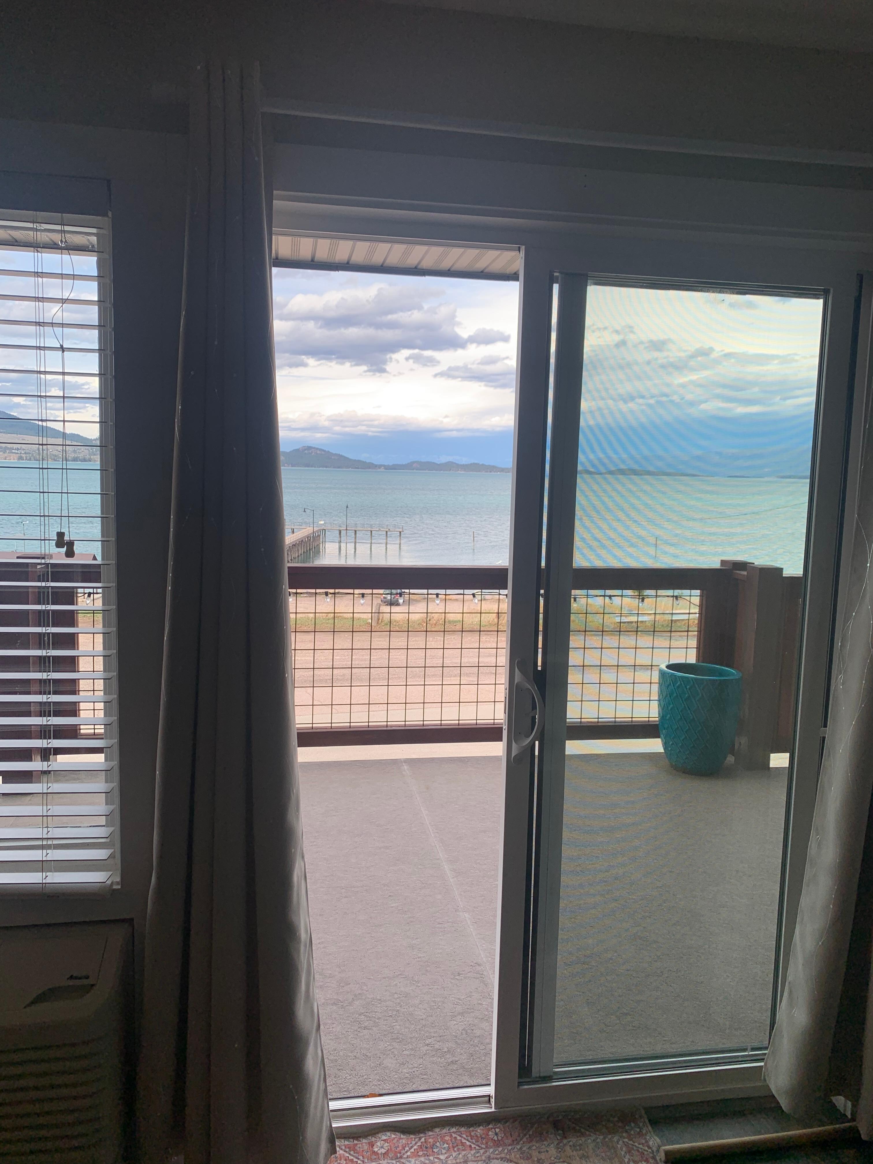 View from living room. 