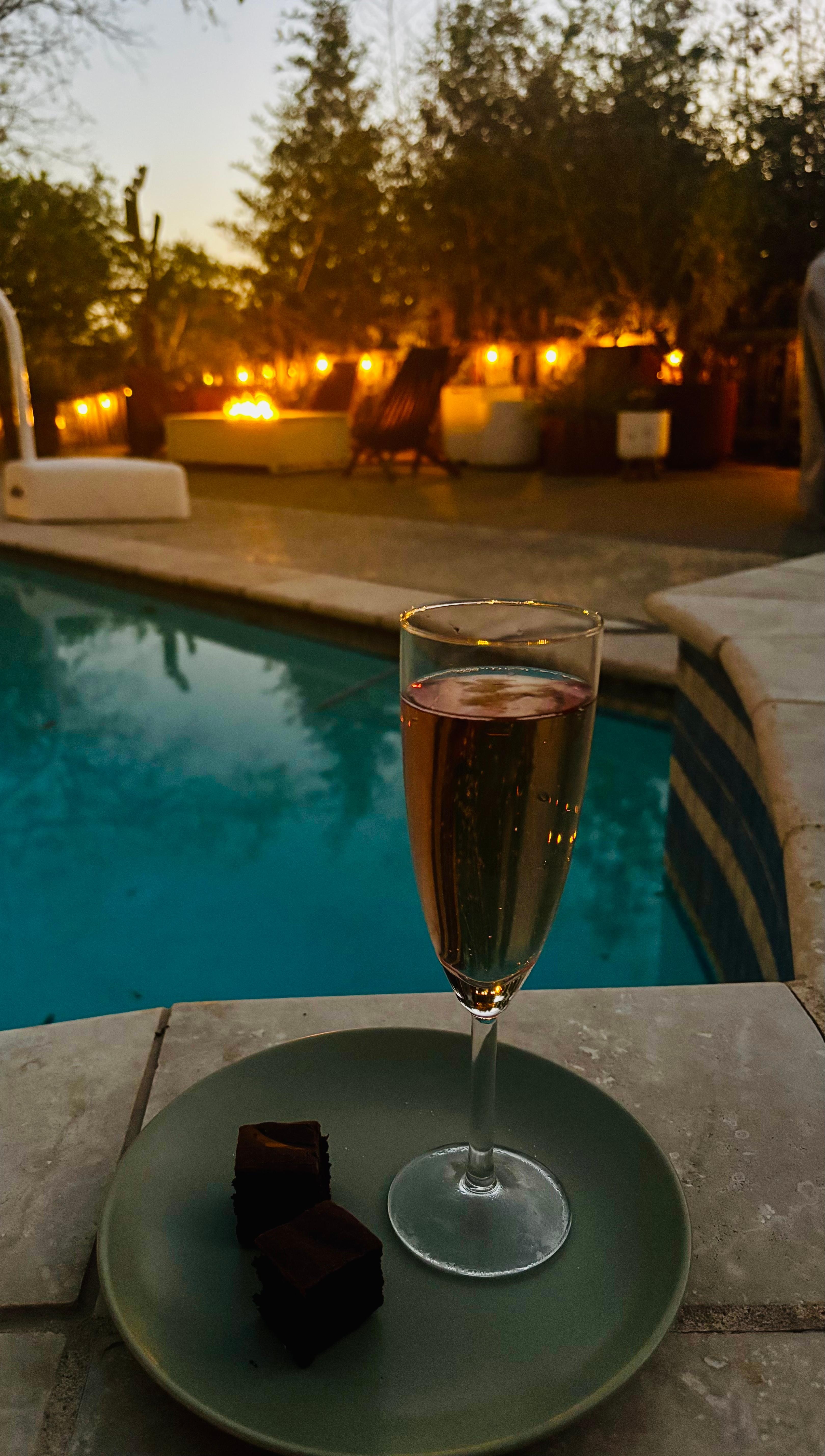 An evening well spent. Love the cafe lights