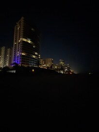 Night time on beach