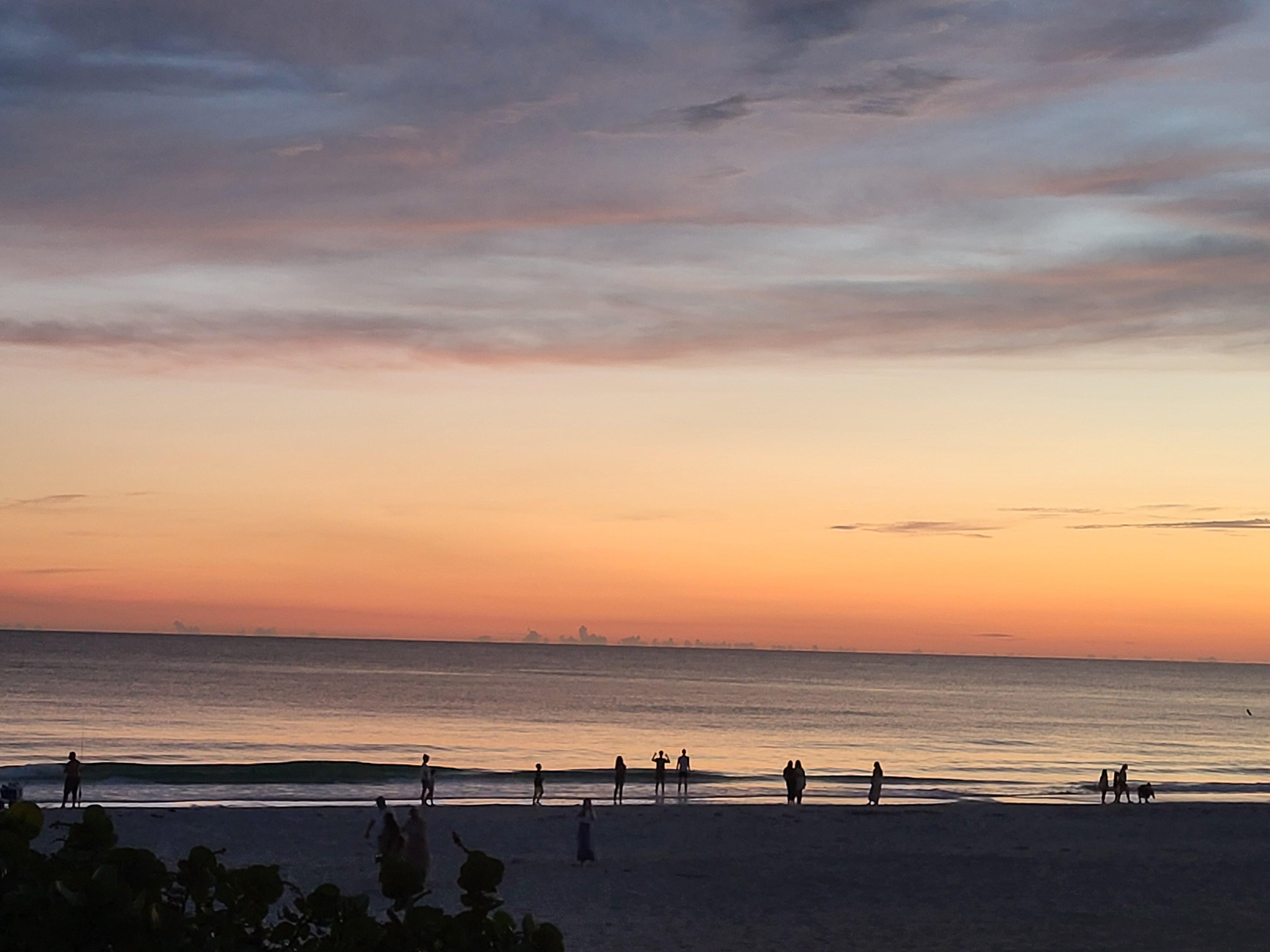 Beautiful sunset after a brief afternoon thunderstorm 