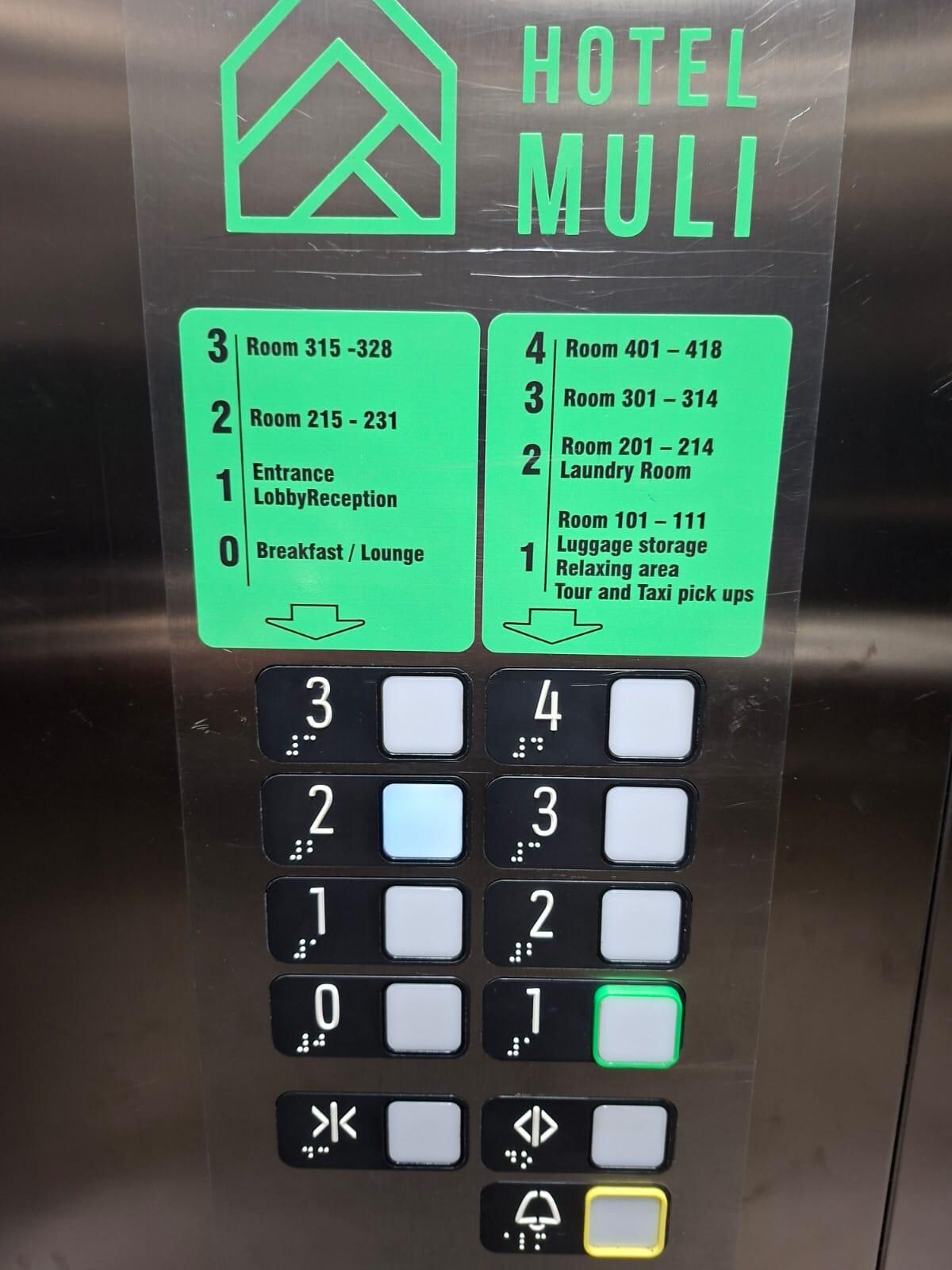 There are two levels at floors 2 and 3, just be mindful.