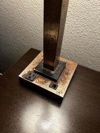 Dirty all the countertops and desk were