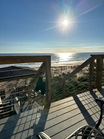 Just after sunrise from deck