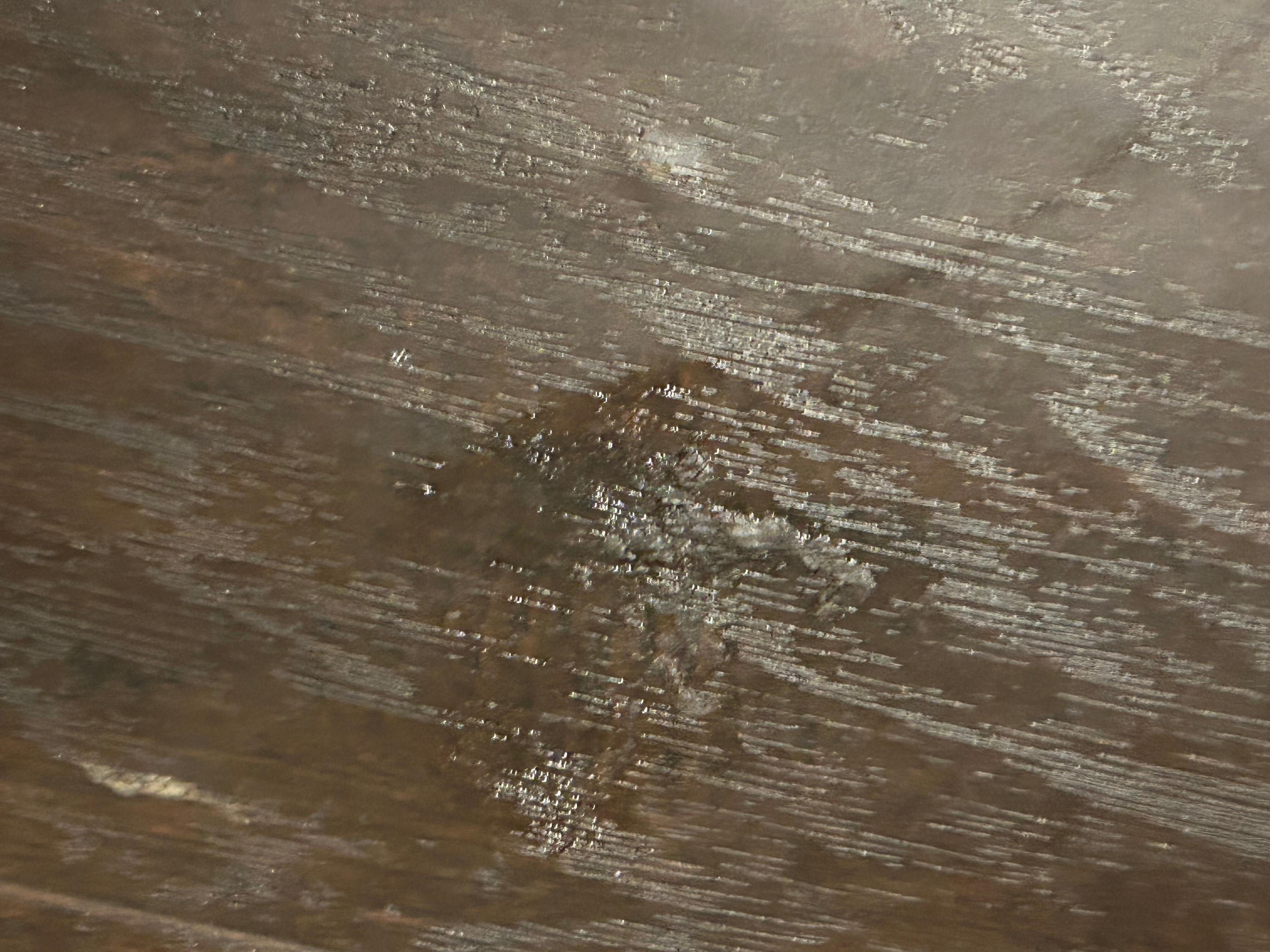 Don't know what was that on the floor clear white something 