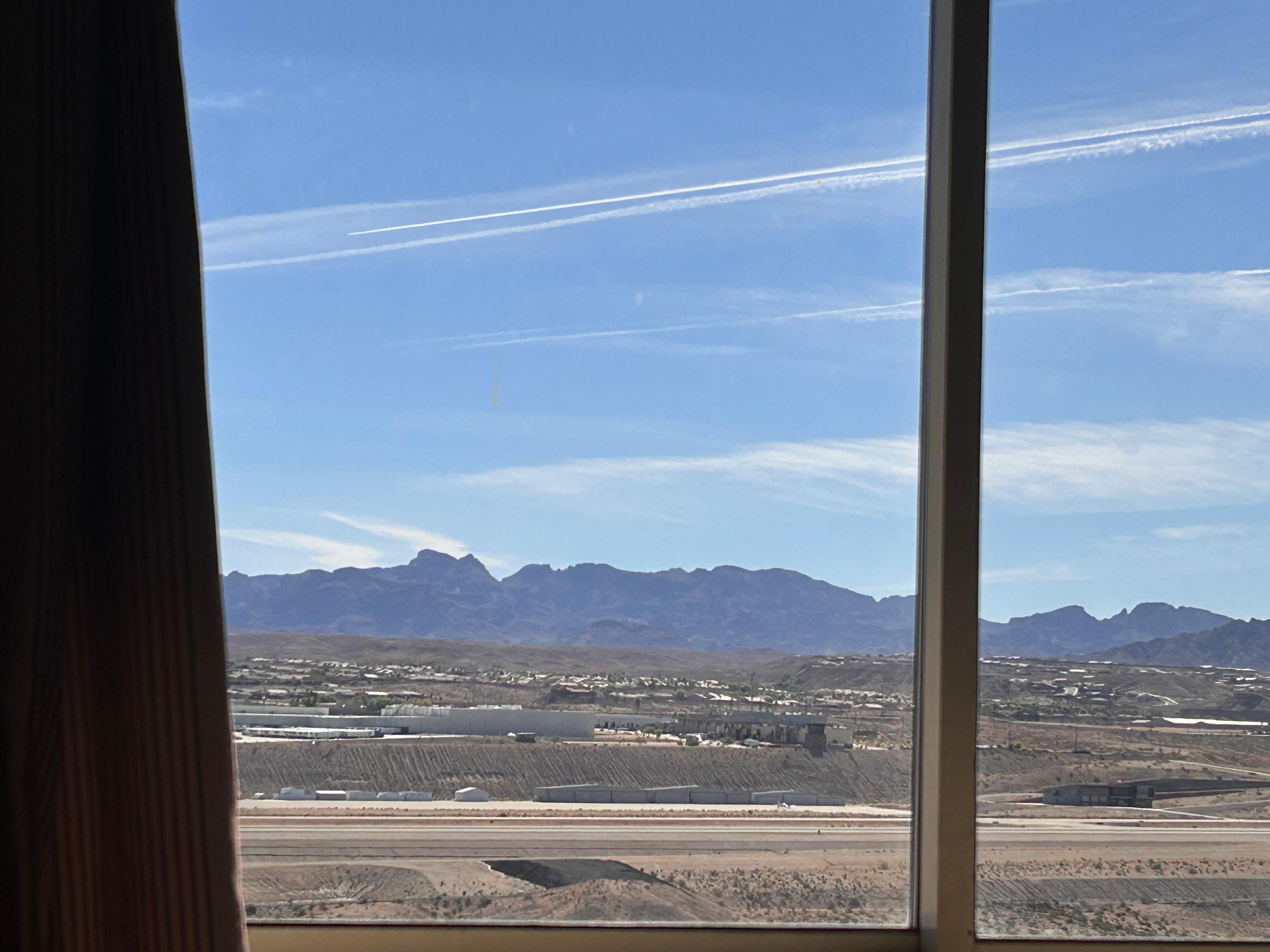 View from the room at the 26th floor. 