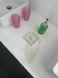 not a water stain from us but this is how it is, always.