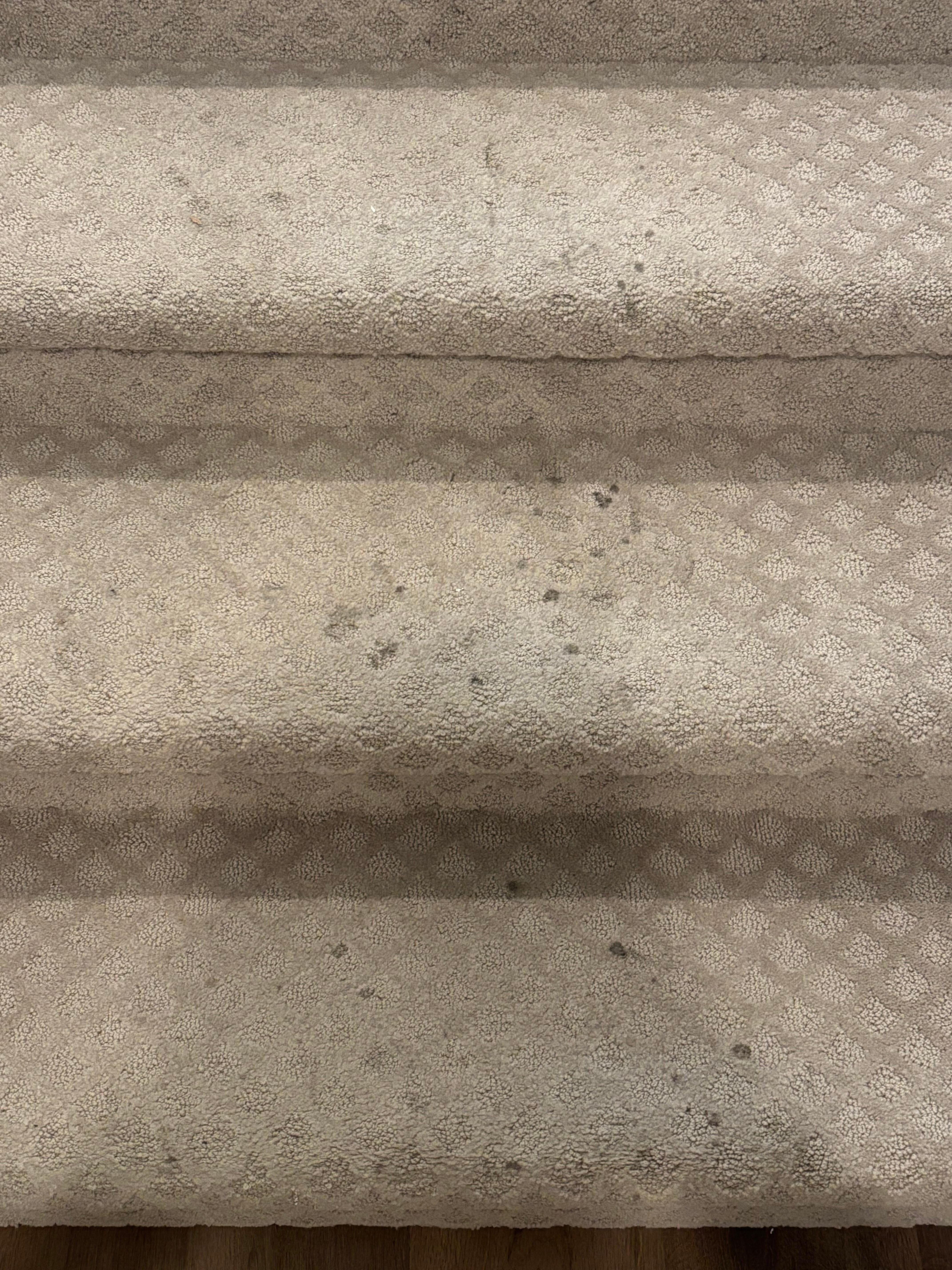 Filthy and stained carpet