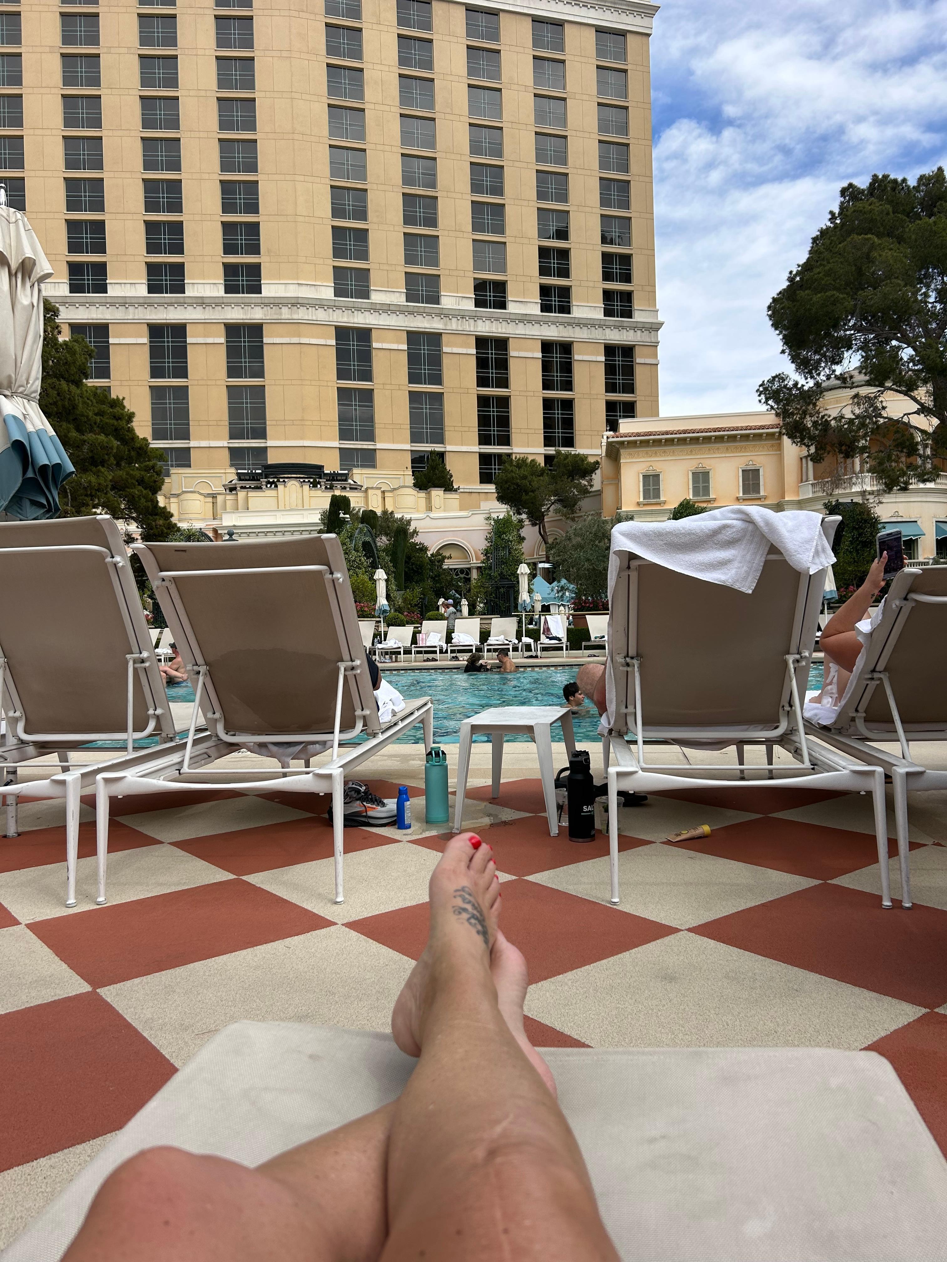 Pool time was so relaxing 