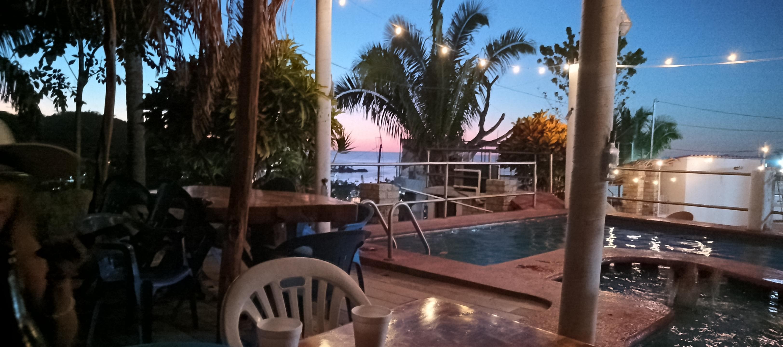 Por la noche la vista es espectacular