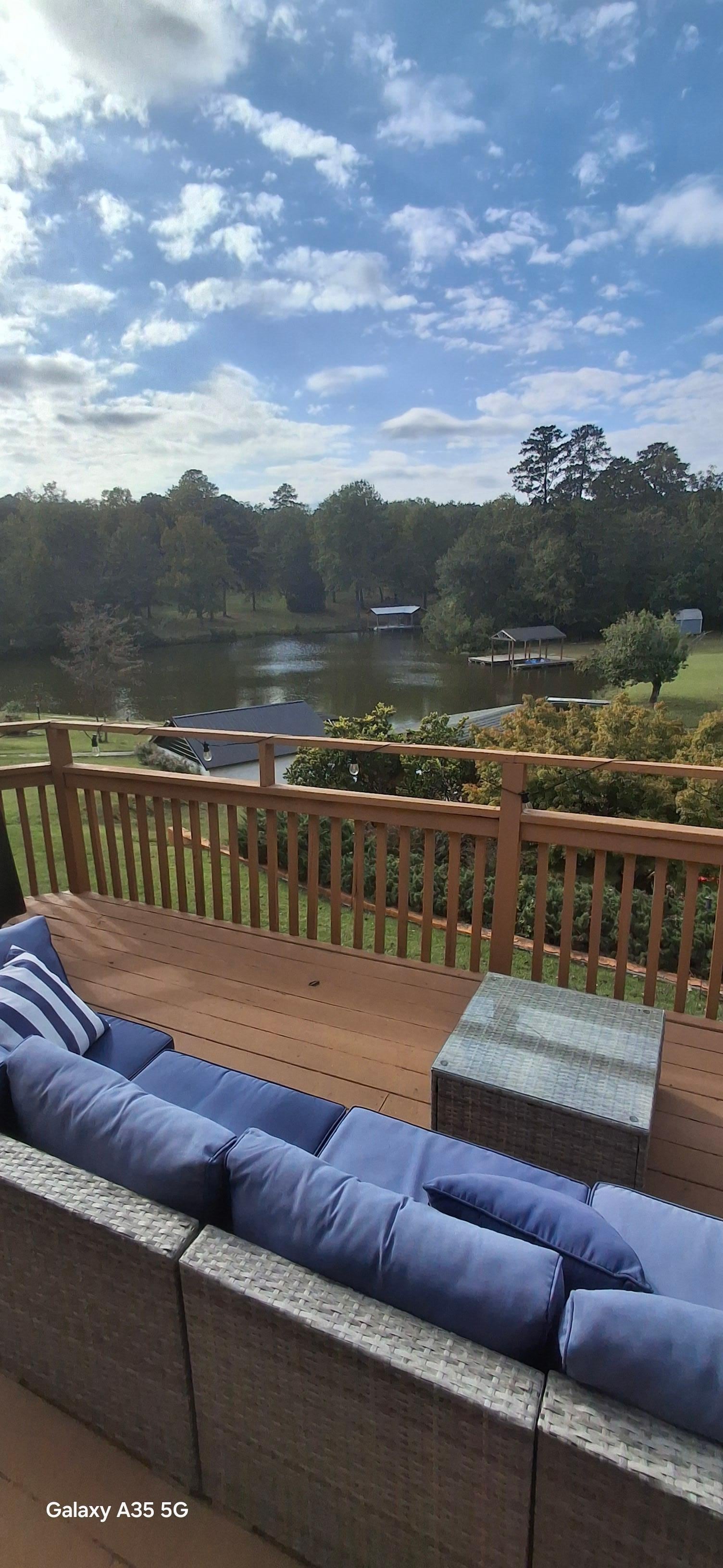 The lake from main floor deck