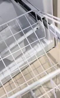 Broken freezer drawer. Freezer didn't work anyway