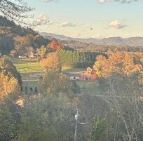 View from the porch at sunset.