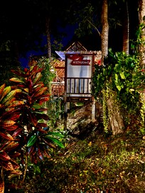 Night few of restaurant for breakfast only