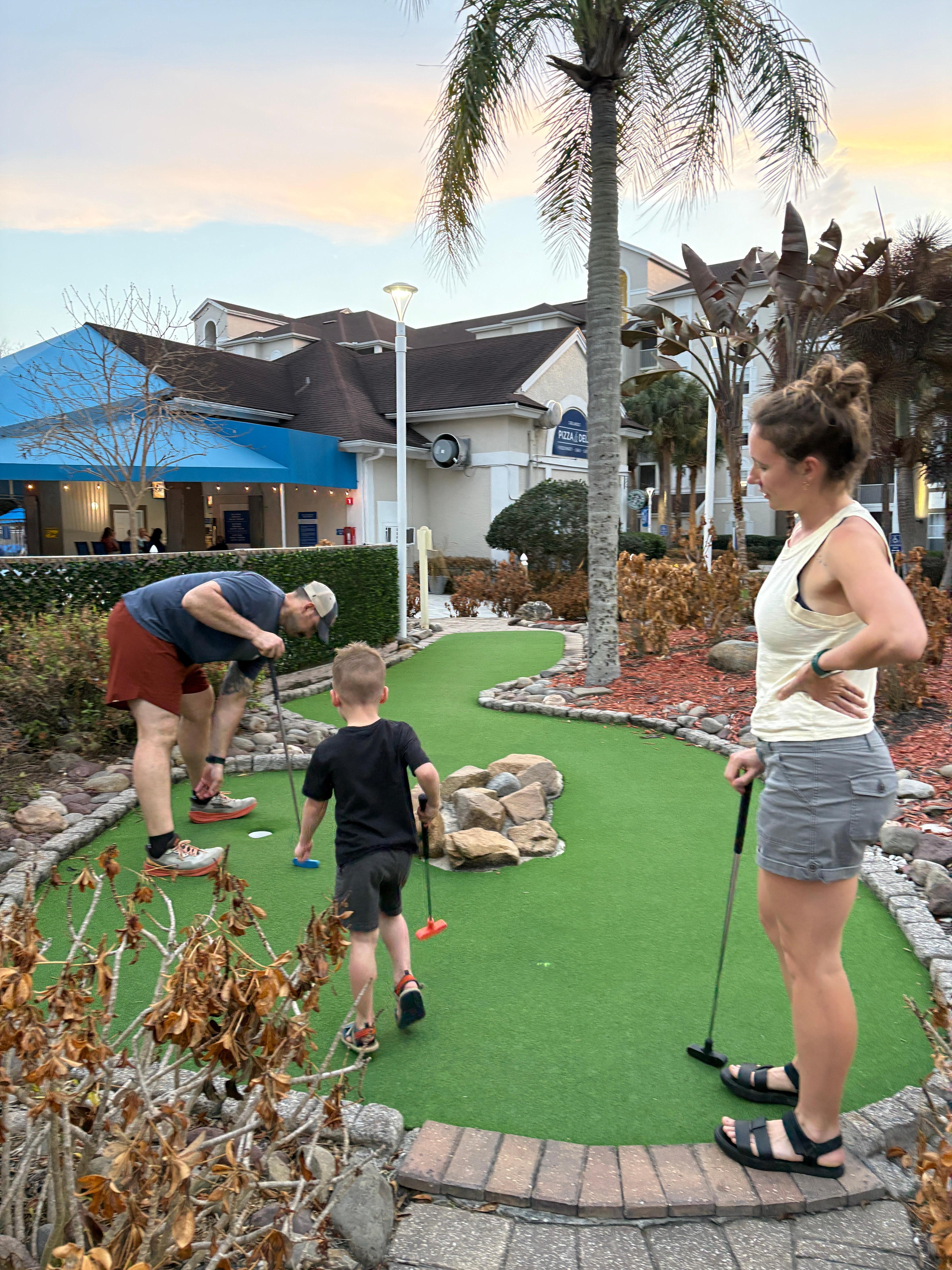 Played put put everyday