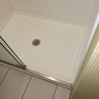 Dirt debris in shower floor