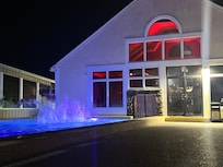 The pool at dark.