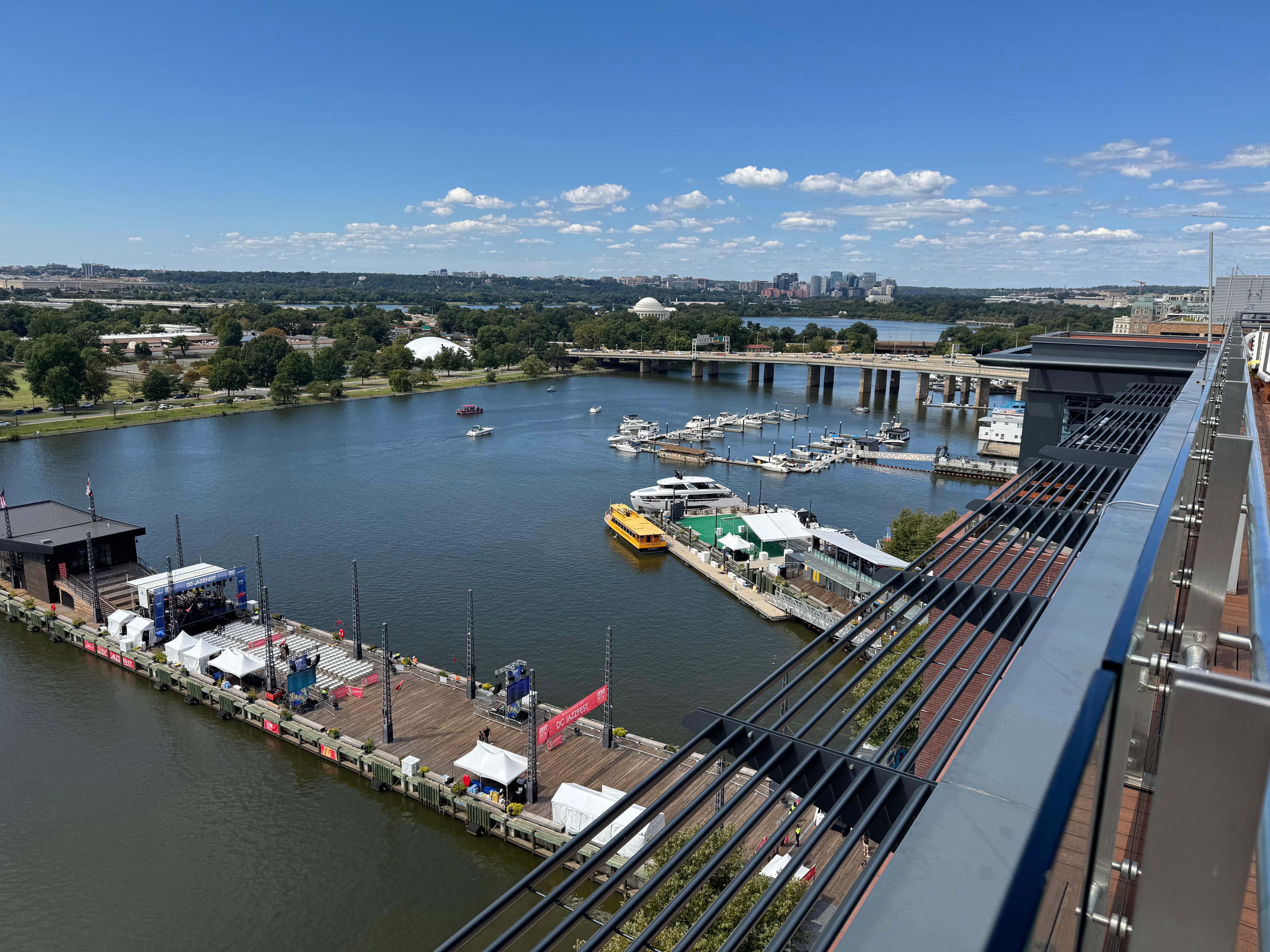 From the pool deck…beautiful late summer afternoon.   