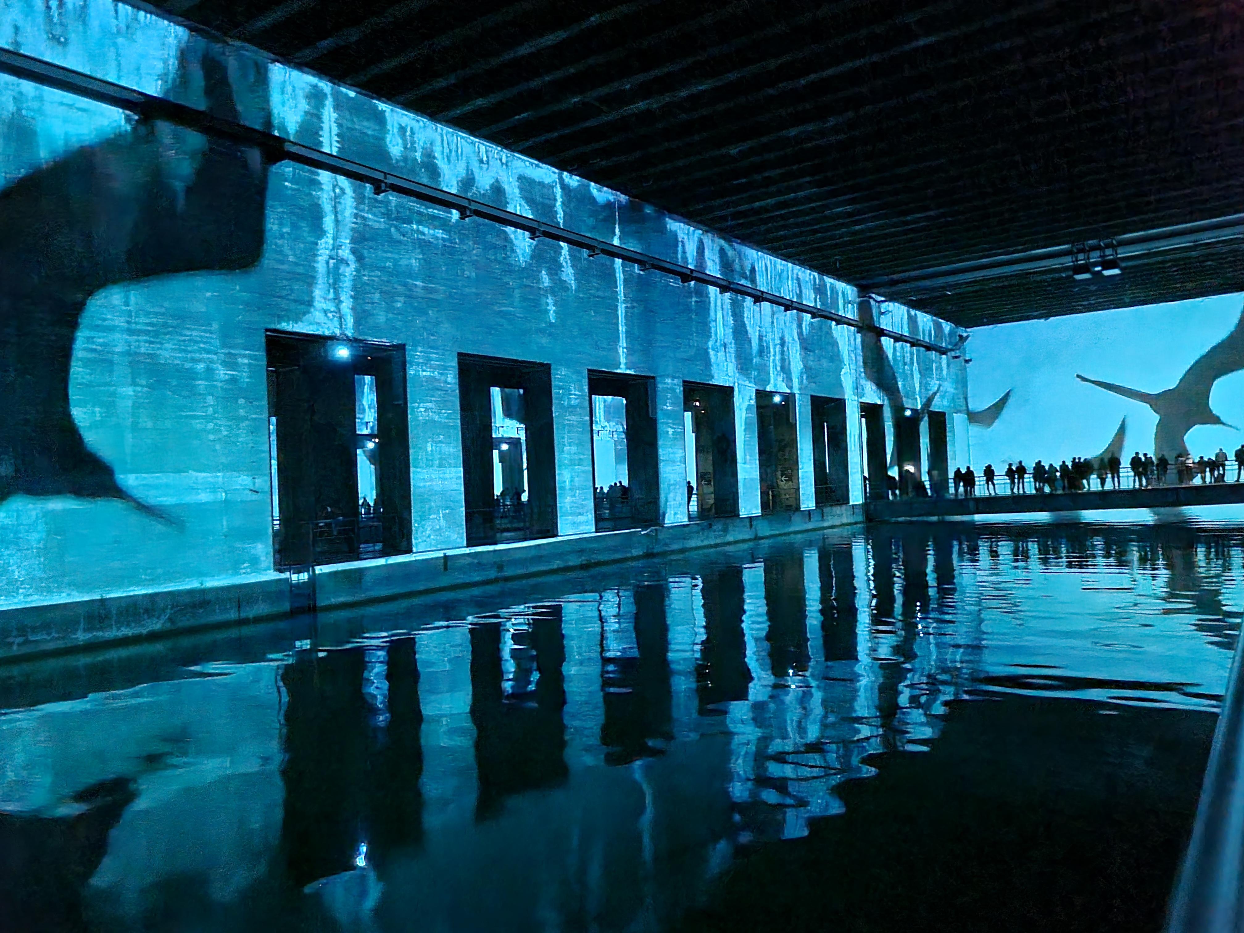 Light show in submarine base