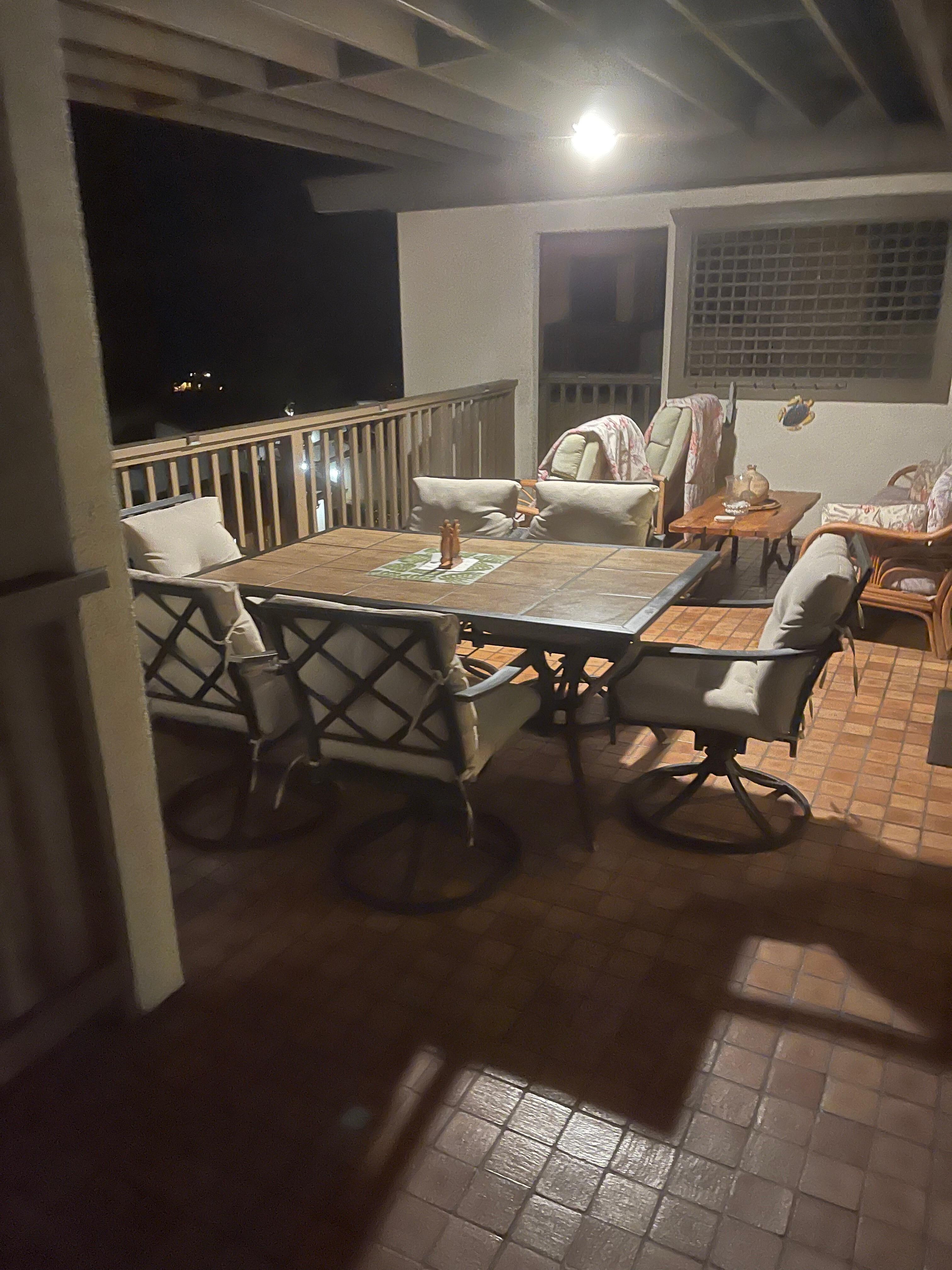 Nice outdoor area with bbq cooler