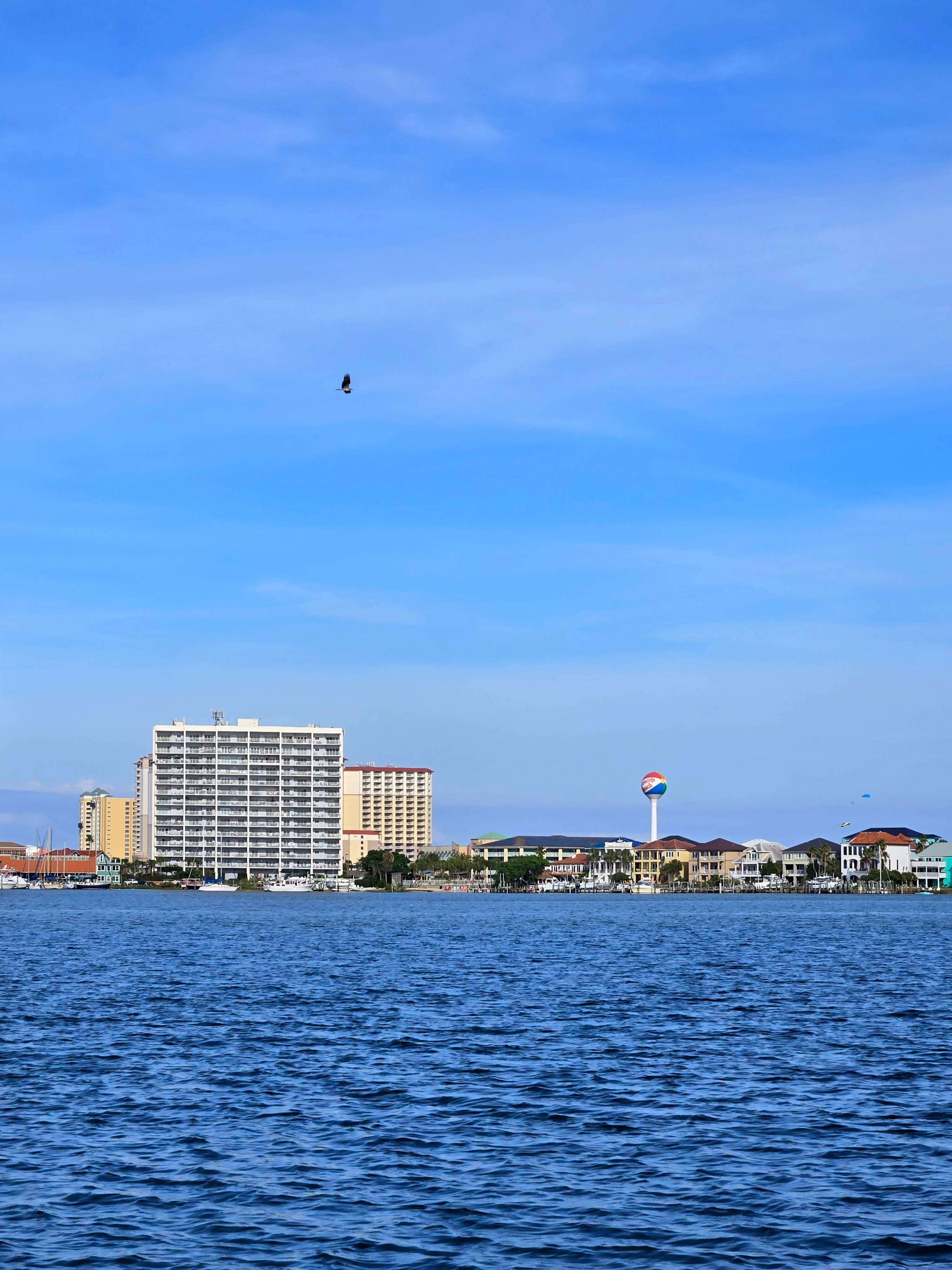 View of condo from bay