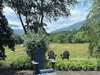 View looking out on the hill