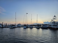 Sunset view from the marina.