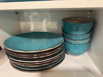 We liked the dishes to much we had to take a picture so we can find out where to buy them!