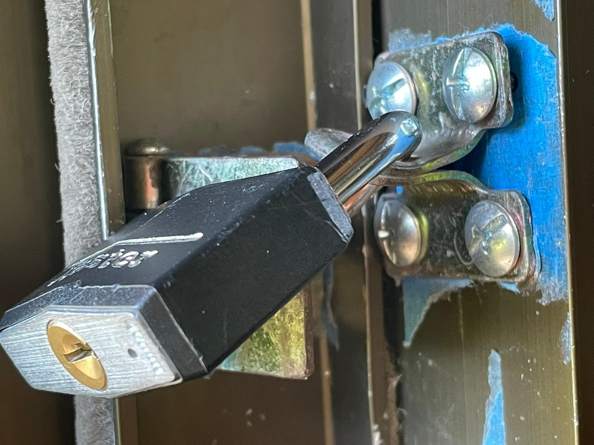 All our passports, cameras, laptops, money was protected by a $2 bicycle lock.