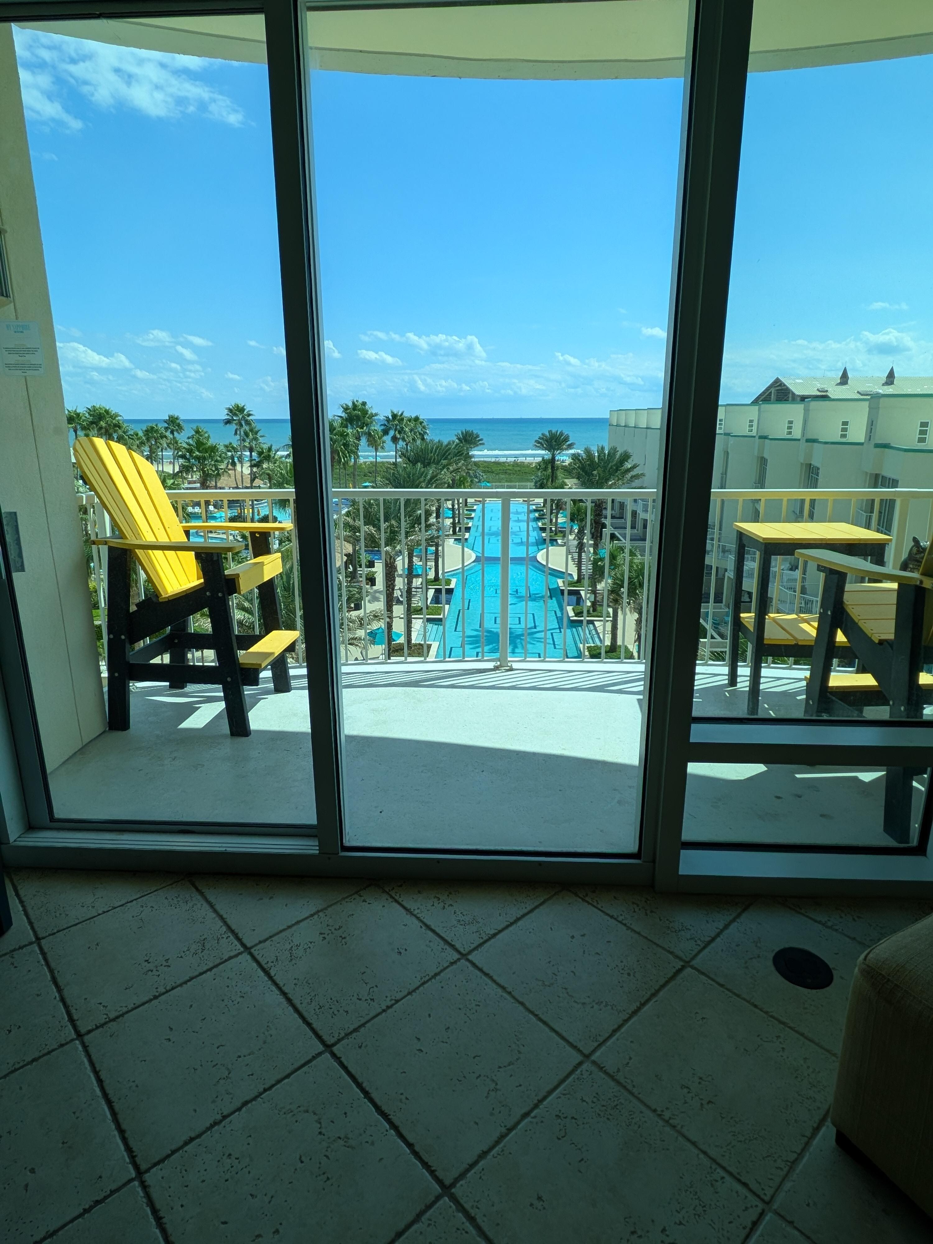 Breathtaking view in the morning sitting inside the Condo and drinking coffee.  A gorgeous way to start your day.