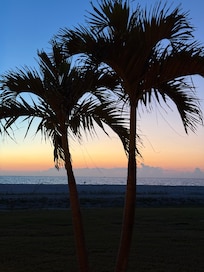Sunset across the street from condo