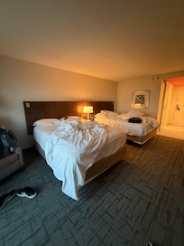 Please ignore the mess this was in the morning after getting up. The room was very tidy when we checked in.