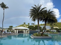 huge pool with plenty of seating