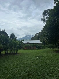 Views from path to waterfall